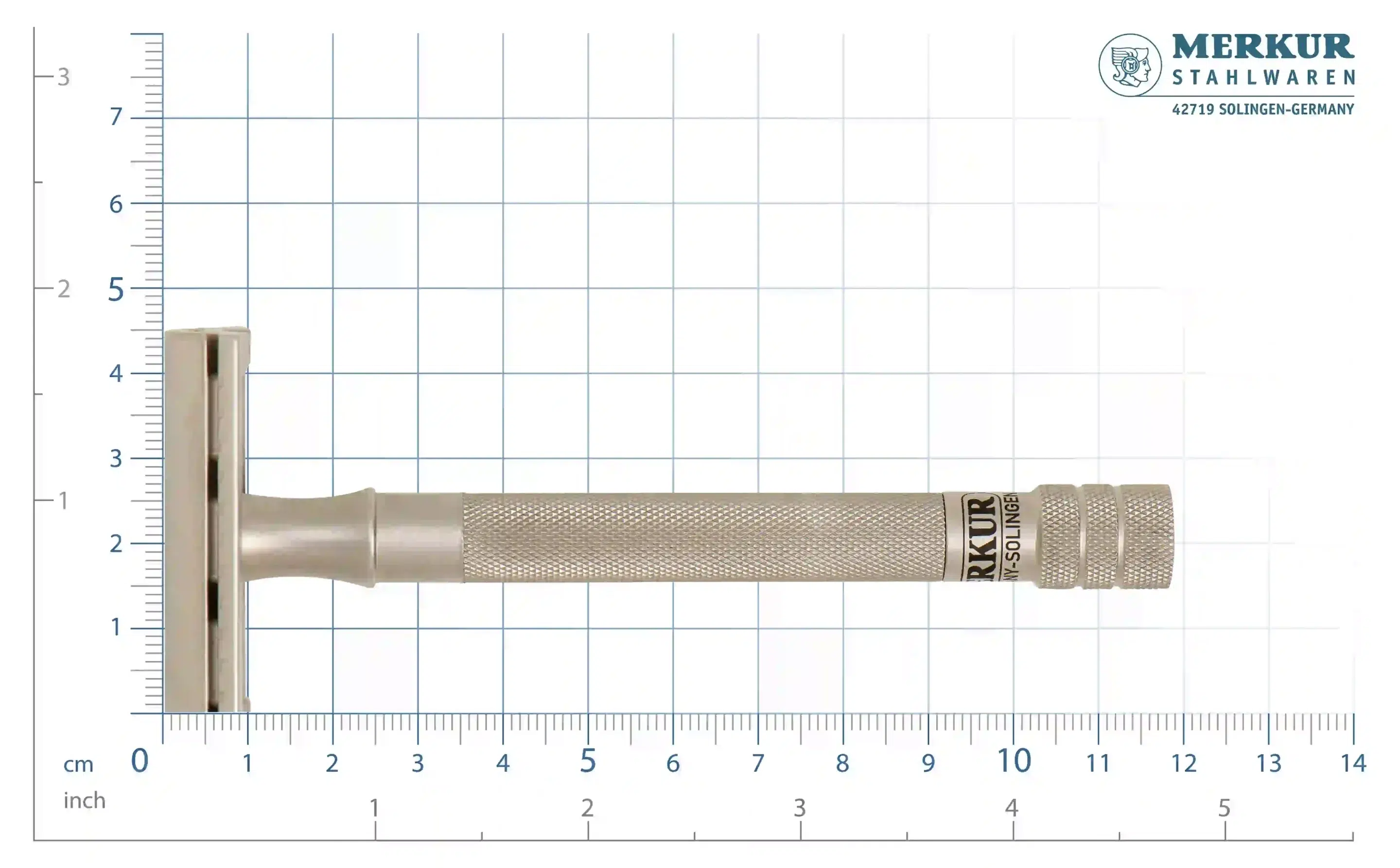 MERKUR Rasierhobel 23 INOX scale