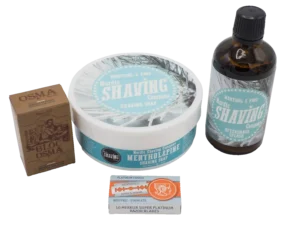 Rasierroutine – Set Menthol-Kiefer
